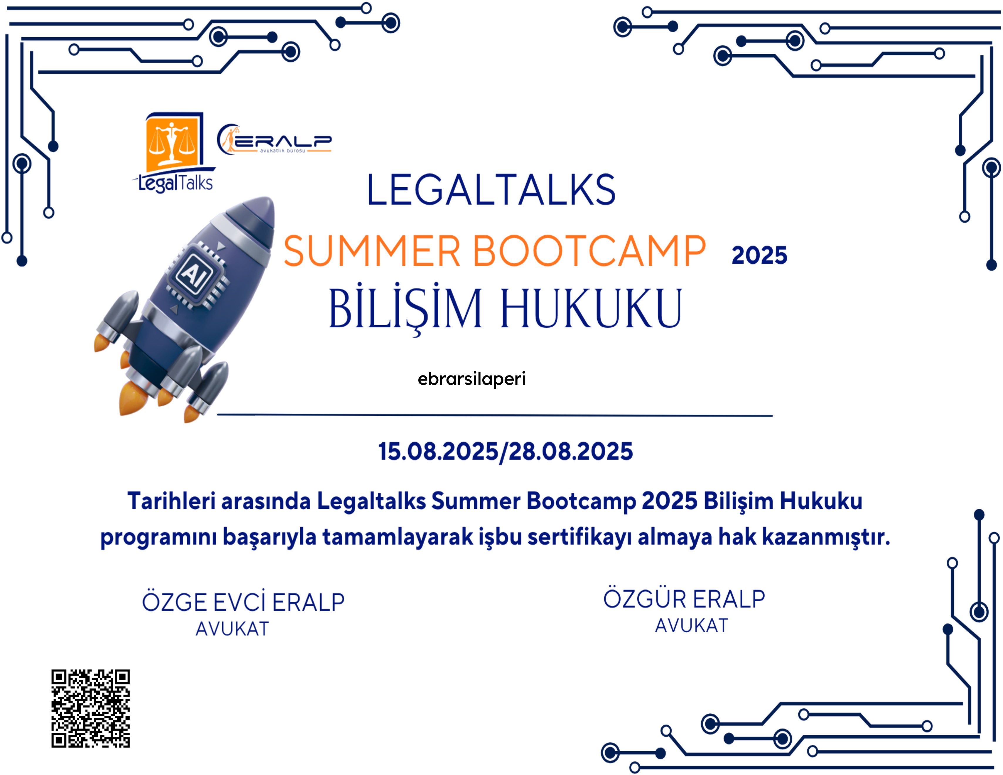 LegalTalks BootCamp Summer 2025 - Bilişim Hukuku